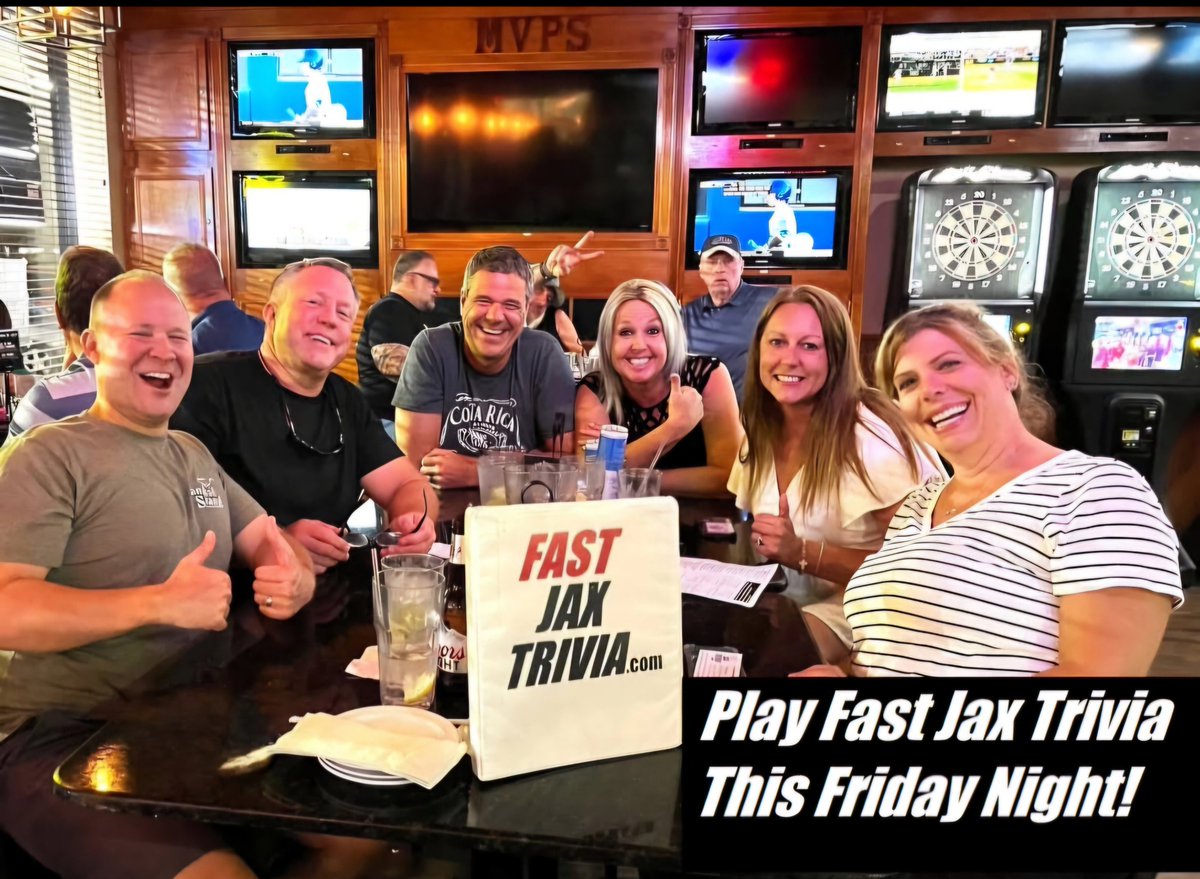 FastJaxTrivia's tweet image. Tonight, 7 pm!  Free Live #Trivia at MVP's Sports Grille, 12777 Atlantic Blvd. at Girvin Road.  Fast Jax Trivia is #Jacksonville's BEST Trivia Shows, giving you TWO Free Answers for every show!  #jax 

Find out how to get TWO Free Answers at the link in the comments section.