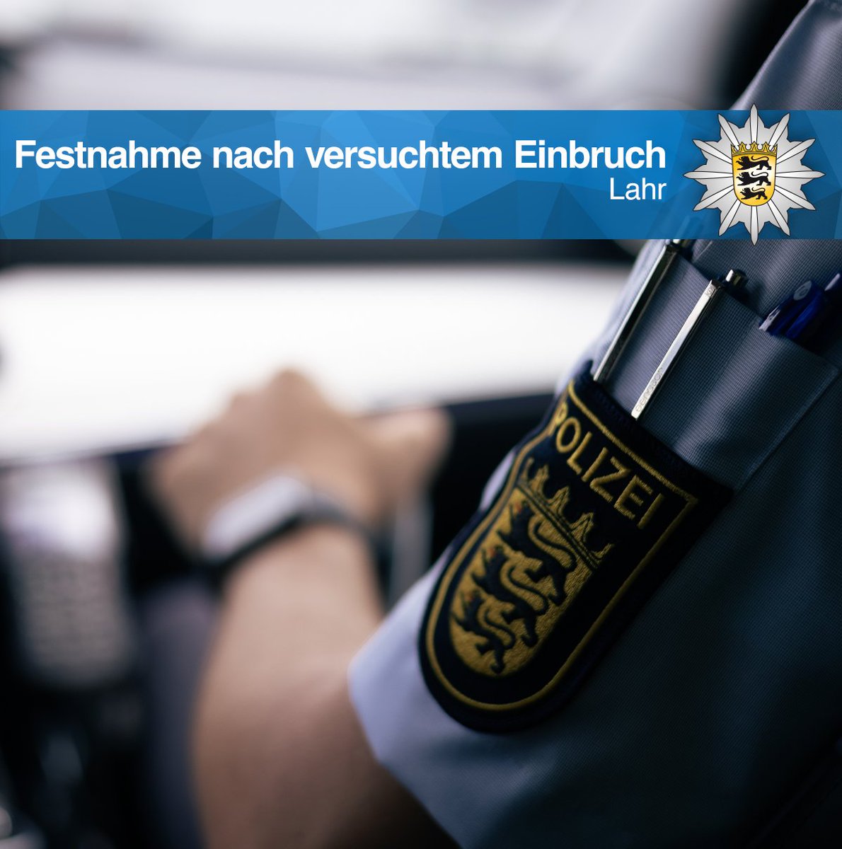 PolizeiOG's tweet image. Den Beamten des Polizeireviers #Lahr gelang am heutigen Freitagmittag aufgrund des Hinweises eines Zeugen ein schneller Fahndungserfolg.

🔗 presseportal.de/blaulicht/pm/1…