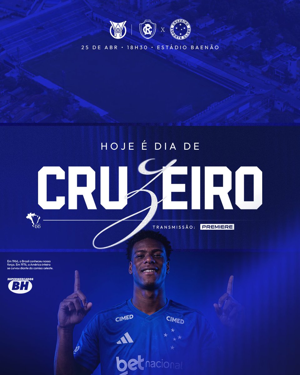 HOJE TEM CRUZEIROOOO!!! FORA DE CASA, O CABULOSO VAI EM BUSCA DE MAIS TRÊS PONTOS NO BRASILEIRÃO!! 🦊

#REMxCRU #PáginasHeroicas