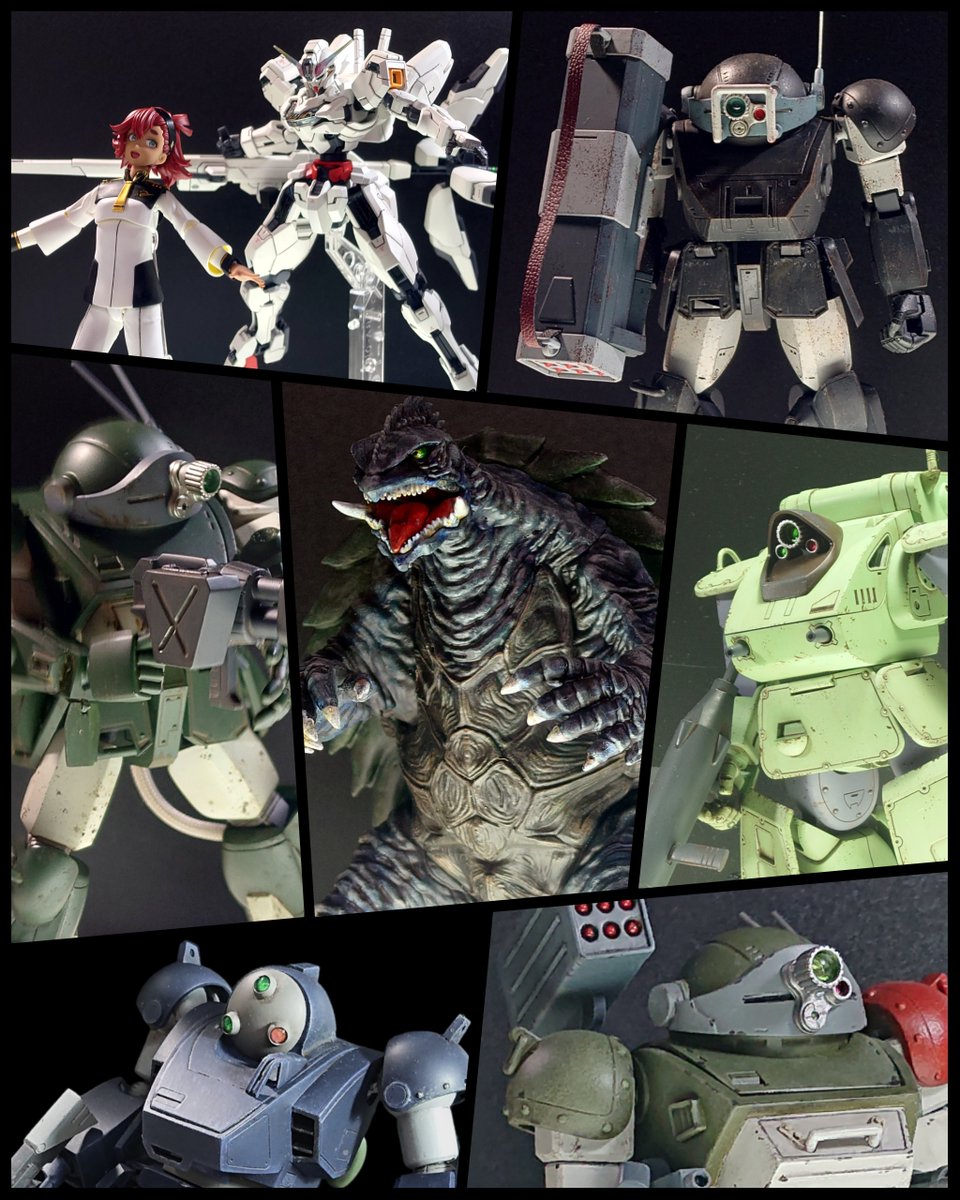 bp_vander's tweet photo. 何とか都合がつき参加できることになりました。
超久しぶりの展示会です。
#firstAge 卓にて1/35のATとかガメラとかキャリバーンとか並べます。良ければぜひ。
 #京都模型展示会2 https://t.co/MN70AsX0XA