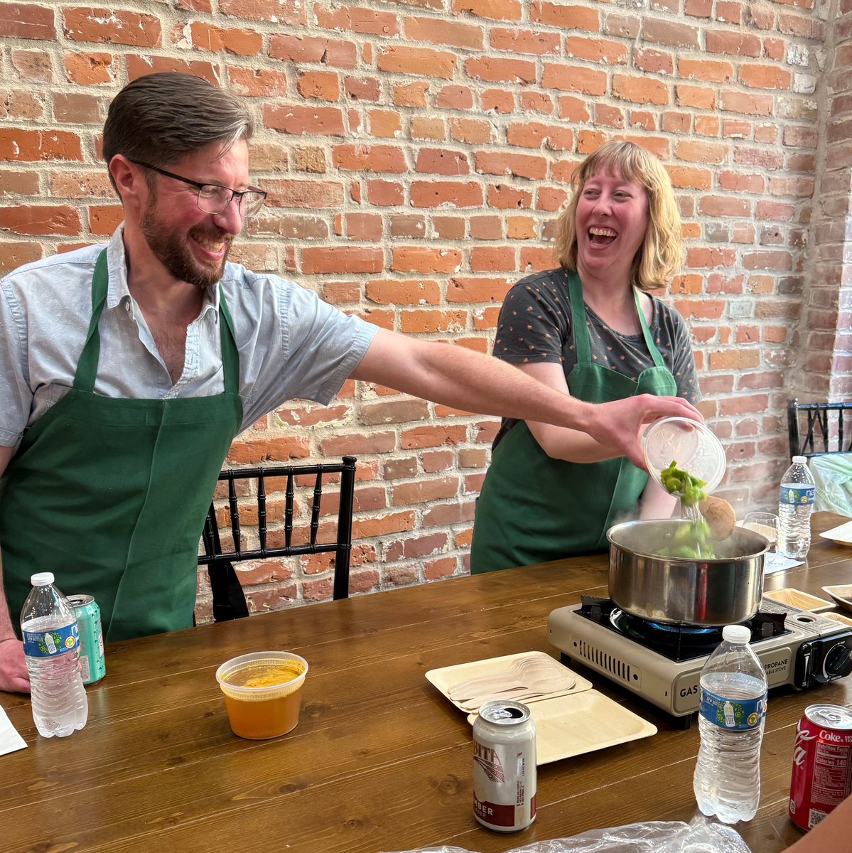UAkronExtended's tweet photo. Last week, two team members attended the #UPCEA2026 Annual Conference in New Orleans. #CourseraForCampus hosted a cooking class where we learned to make delicious gumbo. After a long day of incredible sessions, nothing hit the spot like authentic #NOLA Bananas Foster. https://t.co/DIPvAOsPgE