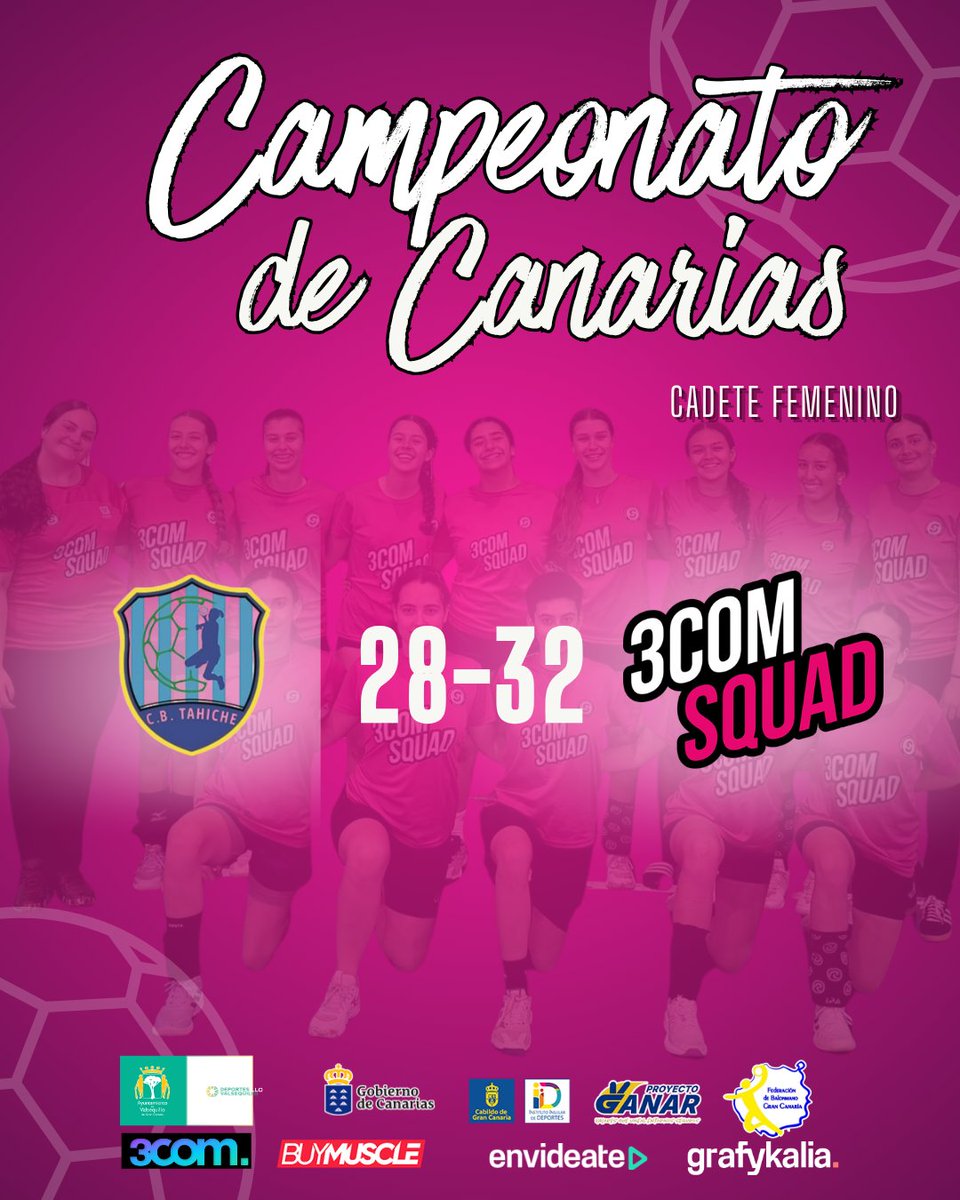 🔥✅ VICTORIA en el Campeonato de Canarias

CB Tahiche 28–32 3COM Squad Valsequillo 🩷

Carácter, intensidad y mentalidad competitiva. Seguimos. 💗

#Somos3comsquad #MareaRosa