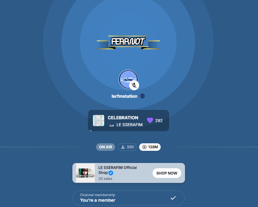 FEARNOTs pls focus on streaming 'CELEBRATION' &amp; encourage other fearnots to join stationhead! focus on doing smth tht can make a positive impact, the girls always do their best for us so let’s do our best for them too

join now: 
stationhead.com/c/fearnot

#LE_SSERAFIM #CELEBRATION