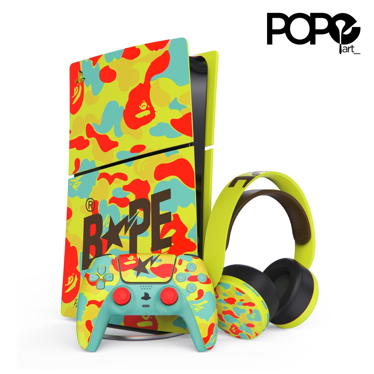 POPeART_'s tweet image. Adding @BAPE_JAPAN  @bape_us @bape_europe  to the POPeART #fanart club #ps5 #collection #playstation #bape