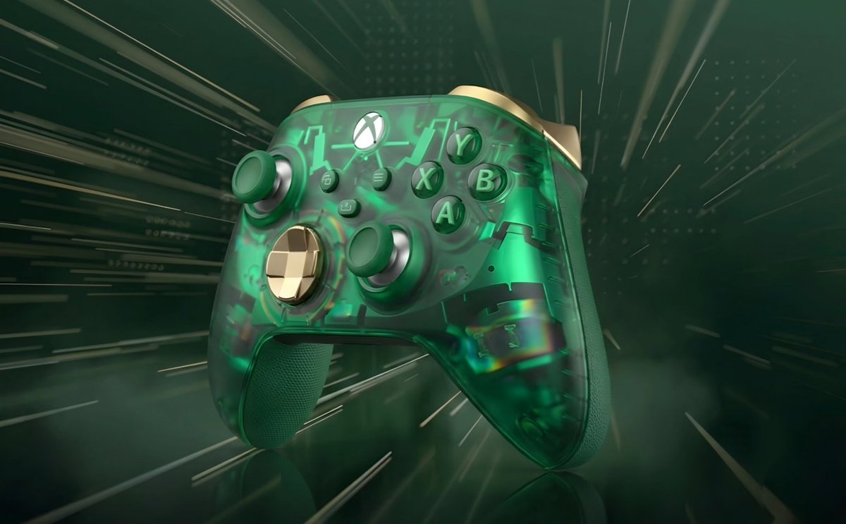 Jenbox360's tweet image. Ok now confirm a 25th Anniversary Xbox Green Cipher controller. Do it. The people yearn!