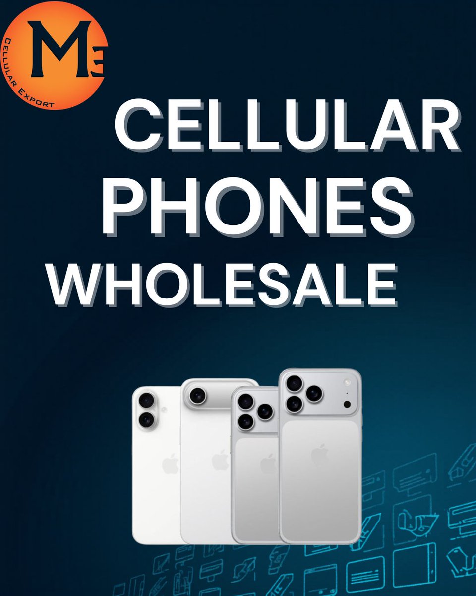 mercurycelular's tweet image. Wholesale smartphones for real resellers 📦
iPhone • Samsung • Xiaomi • Motorola
New &amp;amp; Used • Grade A • CPO
Fast shipping from Miami 🇺🇸
Request price list today.
📲 WhatsApp +1 786 306 8016
 #iphones #smartphones #phoneaccesories