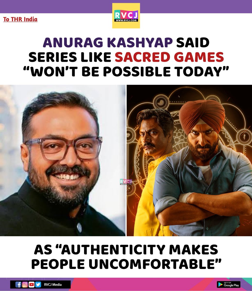 rvcjmovies's tweet image. Anurag Kashyap Says Authentic Stories Face Resistance Today

#anuragkashyap #sacredgames #webseries #indianwebseries #bollywood