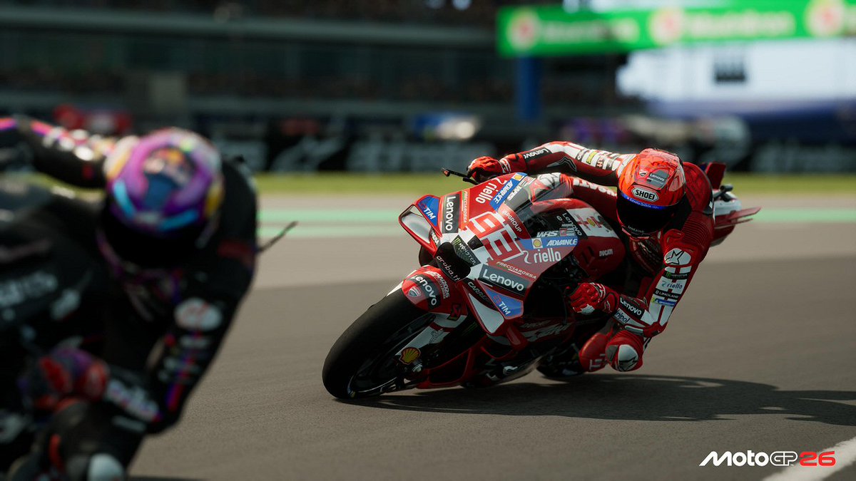 speedmaniacs's tweet image. MotoGP 26: Deep Dive-Trailer zu neuer Fahrphysik, dynamischen Fahrer-Bewertungen und erweitertem Karrieremodus tinyurl.com/hw2xd4ja#MotoG… #motorrad #bikes @PLAION_DACH @MilestoneItaly