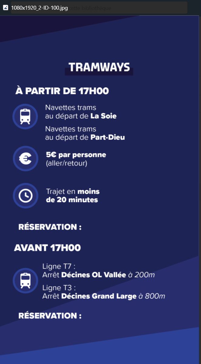 GroupamaStadium's tweet photo. Transports en commun, parkings au stade et parkings relais🚊🚗🏍️

🎟️ Vous pouvez désormais réserver vos accès pour venir au stade le 16 juin.

Infos 👇
https://t.co/tZQ0Y63h8S https://t.co/eN5D1WmVHD