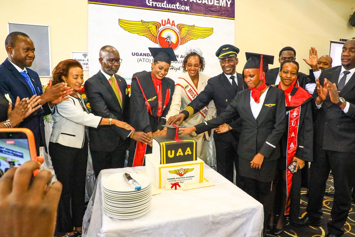 ObuaHamson's tweet photo. This afternoon, I had the privilege to preside over the graduation ceremony of the Uganda Aviation Academy under the leadership of the Vice Chancellor, Captain Mike @mukulaa. I commend him for his dedication and visionary leadership in building an institution that is shaping a skilled and competent workforce for Uganda’s aviation industry.

The academy continues to play a vital role in equipping young Ugandans with specialized skills, contributing to national development, job creation, and strengthening our capacity in air transport and related services. 

As government, we recognize and support such investments in human capital, especially in critical sectors like aviation that drive trade, tourism, and regional connectivity.

To the graduates, this achievement marks the beginning of a greater journey. Uphold the values of discipline, professionalism, and integrity. The aviation sector demands excellence and responsibility, go out and serve with dedication, prioritize safety, and be proud ambassadors of a capable and forward-looking Uganda.