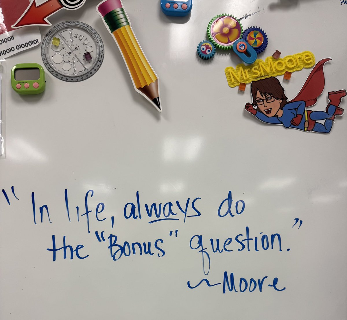 efmoore's tweet photo. I don’t just teach CompSci…I teach life skills! 👍🏻🍎 https://t.co/LBJwzmCt1A