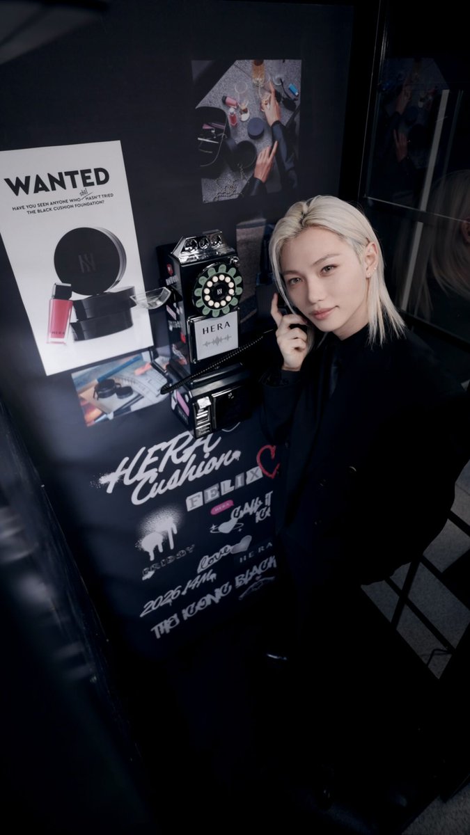 Stray Kids' Felix Shines in HERA's Iconic Black Campaign