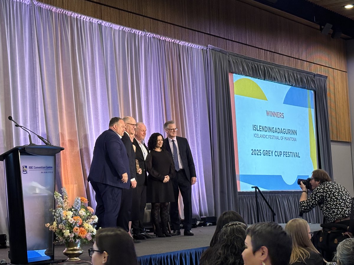 RBCConvCtreWpg's tweet photo. Last night we welcomed @EDWinnipeg  and @TravelManitoba for the 4th Annual Tourism Awards🏆

It was a wonderful evening celebrating the people, organizations, and experiences that continue to shape and elevate Manitoba’s vibrant tourism industry. A great reminder of the passion, innovation, and pride that exists across our city, and province.

Congratulations to all of this year’s winners & nominees!👏