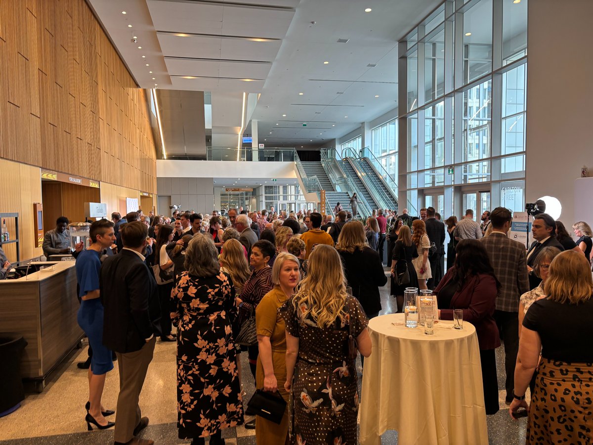 RBCConvCtreWpg's tweet photo. Last night we welcomed @EDWinnipeg  and @TravelManitoba for the 4th Annual Tourism Awards🏆

It was a wonderful evening celebrating the people, organizations, and experiences that continue to shape and elevate Manitoba’s vibrant tourism industry. A great reminder of the passion, innovation, and pride that exists across our city, and province.

Congratulations to all of this year’s winners & nominees!👏