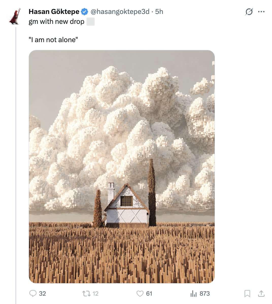 bkvoxel's tweet photo. If you don't know how to do voxel clouds, learn it instead of generating a bunch of random results. https://t.co/WreSrbOxF6