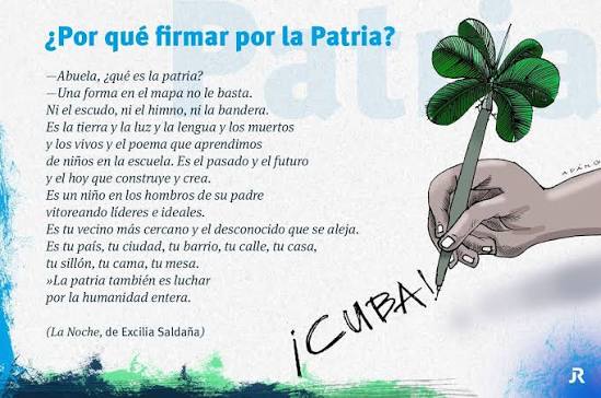 #MiFirmaPorLaPatria
Firmamos por la Revolución, por la historia, por el futuro que construimos desde el barrio, la fábrica y la universidad.
‼️ Ni bloqueo, ni mentiras, ni guerra: #Cuba elige la paz, la dignidad y la resistencia.