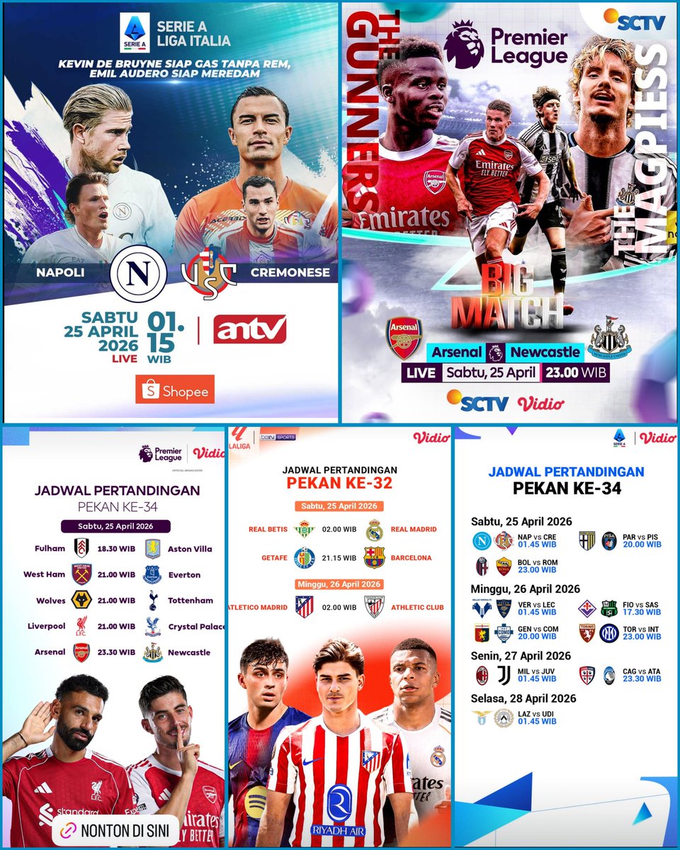 SiaranBolaLive's tweet image. #MATCHDAY