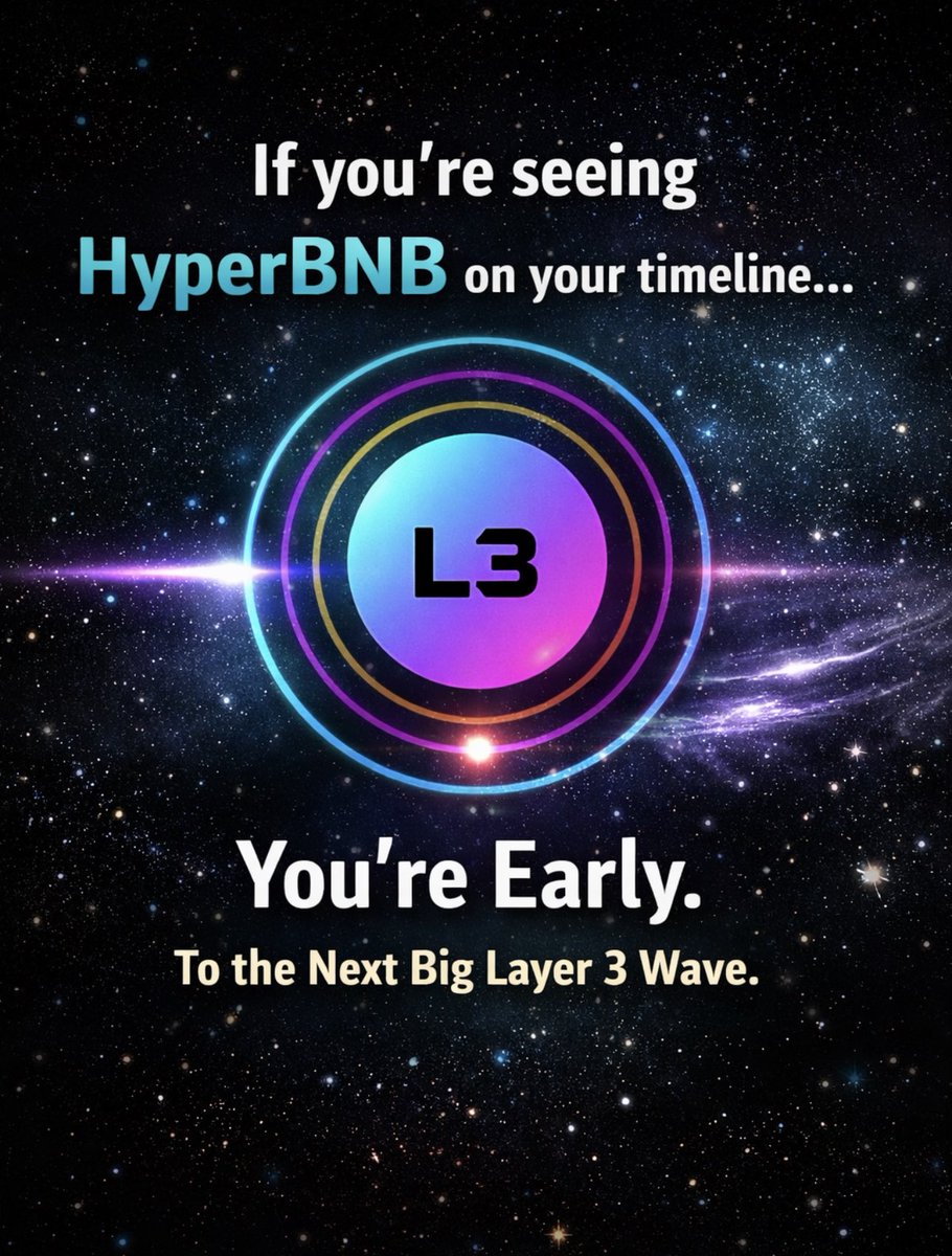 Hyperbnb1's tweet image. HyperBNB is appearing on your timeline for a reason.
You’re early to the next big Layer 3 wave.
Stay close.🚀🚀
#HyperBNB
#Layer3
#BNBChain
#opBNB
#Web3
#Crypto