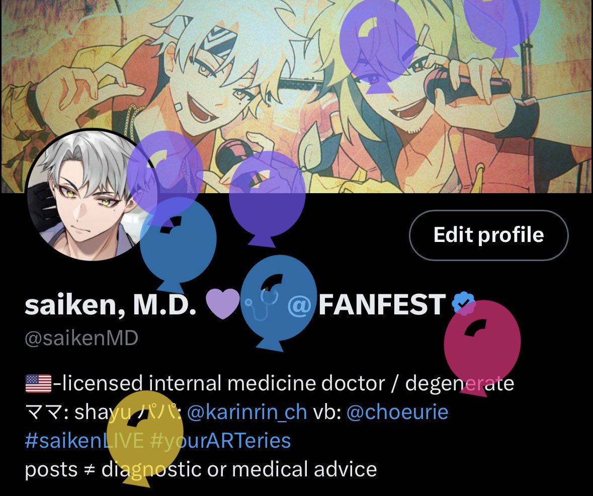 saiken, M.D. 💜🩺 @ FANFEST tweet media