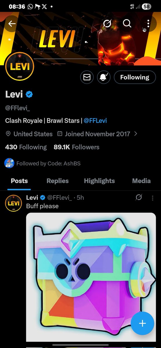 i04mmm's tweet photo. @FFlevi_ pls pls pls! lemme win, I'm a new BS player. 😭🙏 https://t.co/BT4rNVwZAt