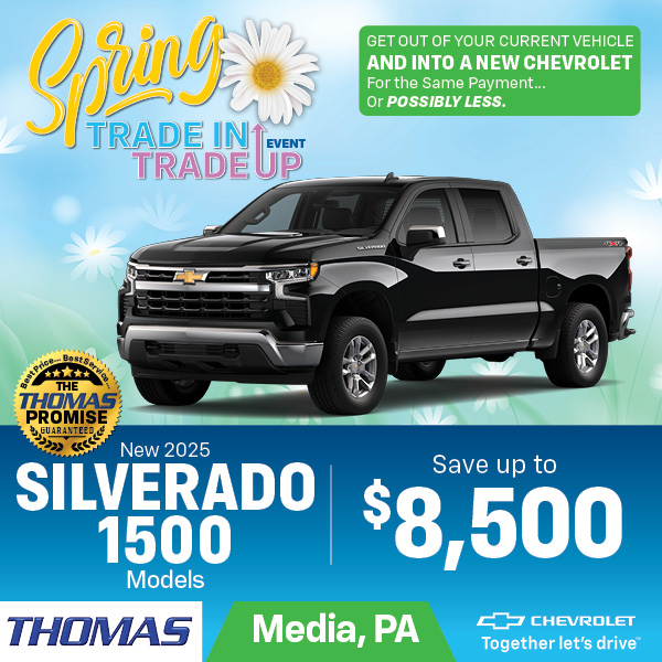 ThomasChev's tweet photo. Spring into savings 🌼🚗
Trade in your current ride and upgrade for the same payment… or possibly even less.
🔗 https://t.co/AOwkf53SHt
.
.
.
#SpringSales #TradeInTradeUp #CarDeals #AutoSavings #DriveNew #ChevyDeals https://t.co/99qHlqIC5m