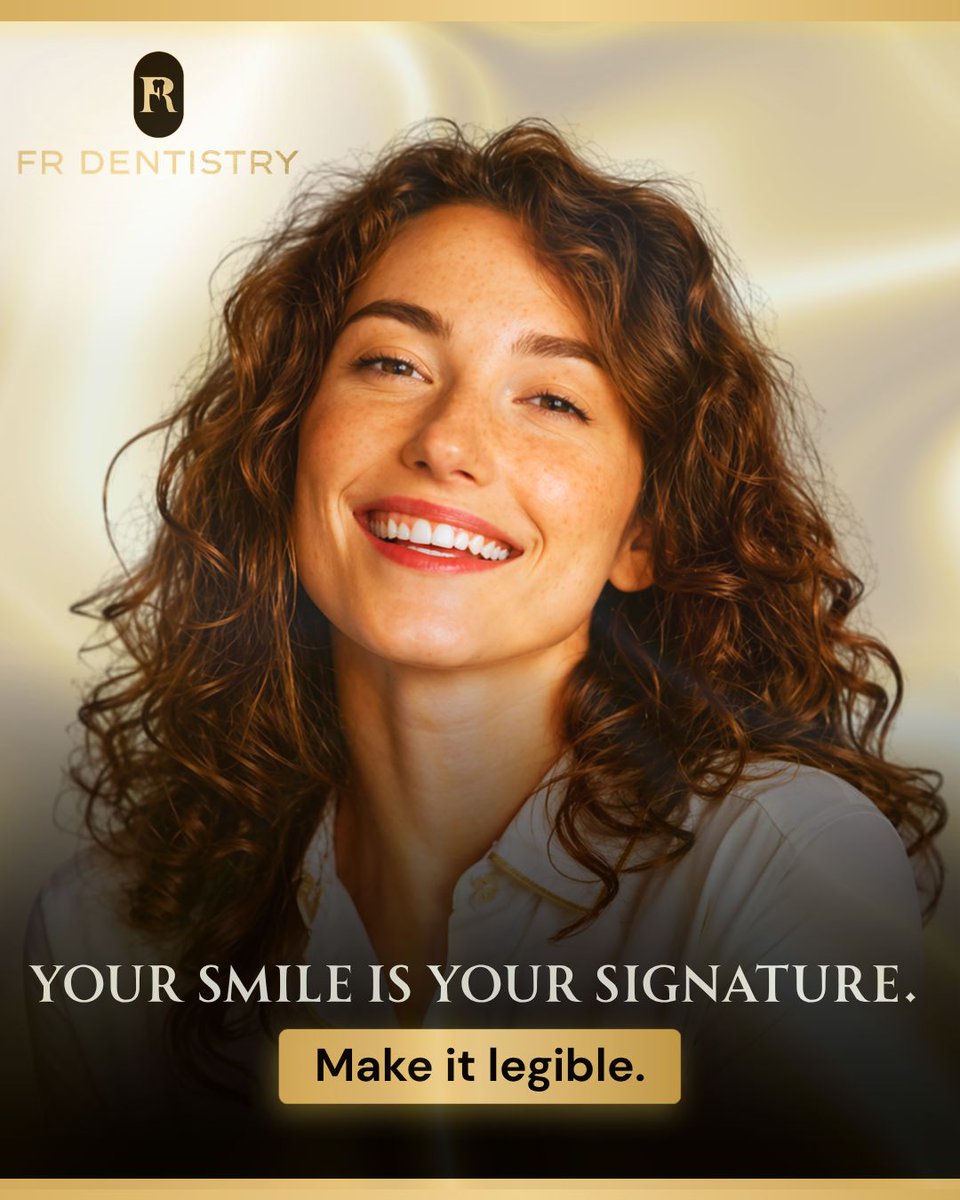 frdentistryca's tweet image. Your smile says a lot before you even speak.
Make sure it’s saying what you want.

If something feels off, color, shape, spacing, we can fix it. Subtle changes, big difference.

Book a visit at FR Dentistry.

#smileconfidence #frdentistry #HealthySmiles #smilemakeover