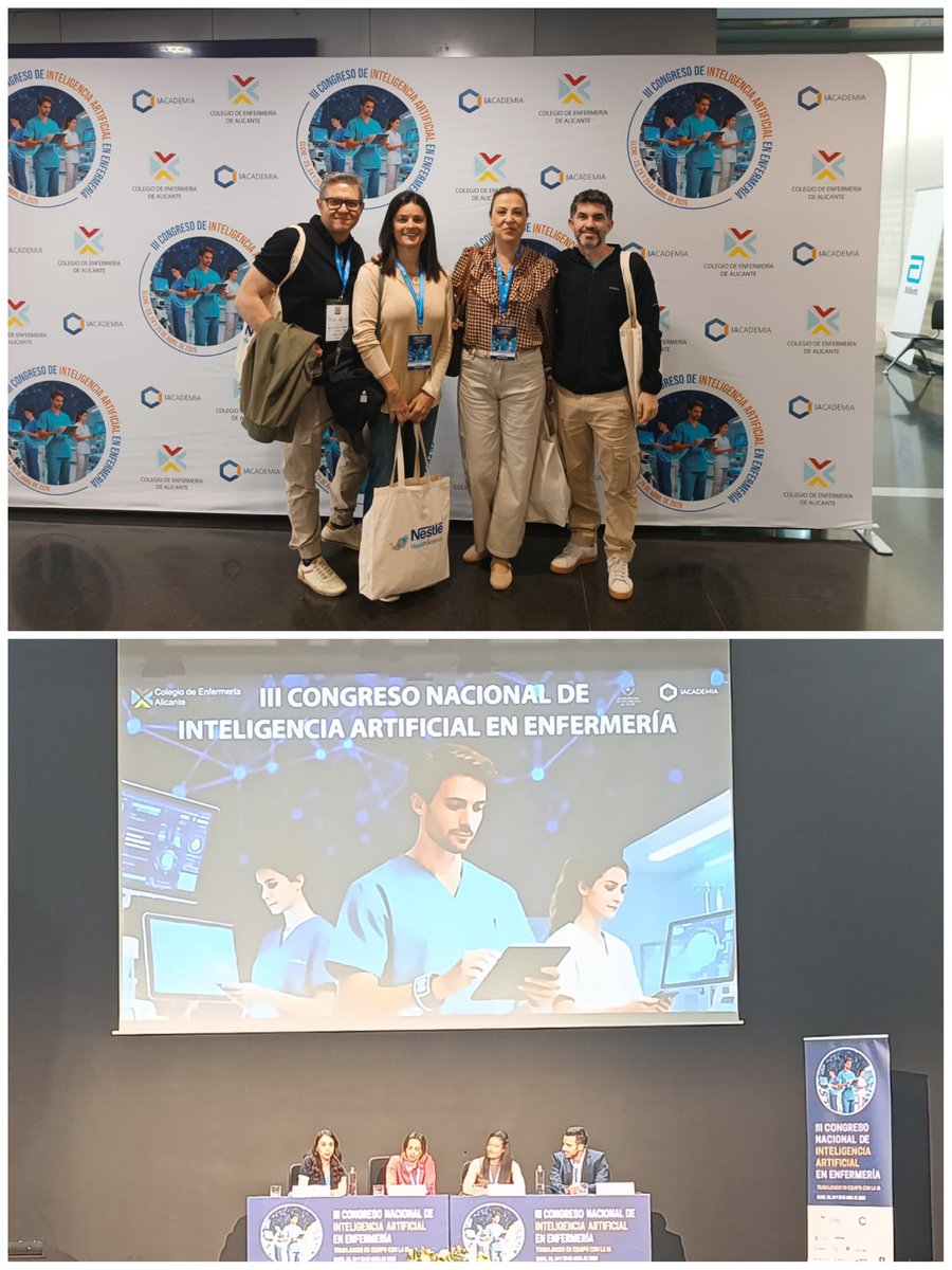 antonio_ber's tweet photo. En el III Congreso Nacional de #InteligenciaArtificial en Enfermería
🗣️ "Trabajando en equipo con la IA". Siempre aprendiendo @Area2Cartagena #IAenfermeria https://t.co/Pcj627axaB