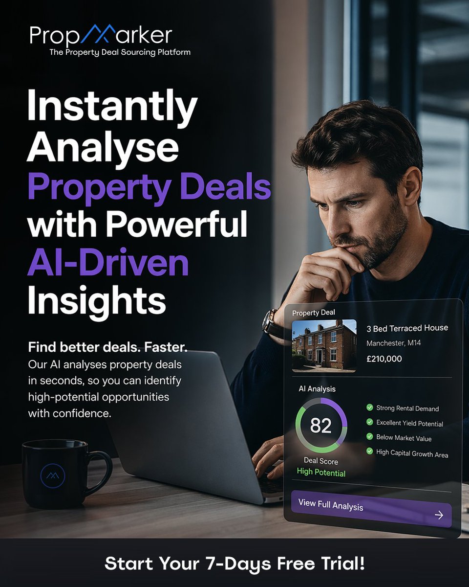 Prop_Marker's tweet photo. Spot smarter property opportunities with PropMarker’s AI-powered deal analysis tool.
Start your 7-day free trial today -  https://t.co/U1oNQn6qYp
.
.
#PropertyInvestment #RealEstateAI #Propmarker #DealAnalysis https://t.co/tVyWLWeYk5