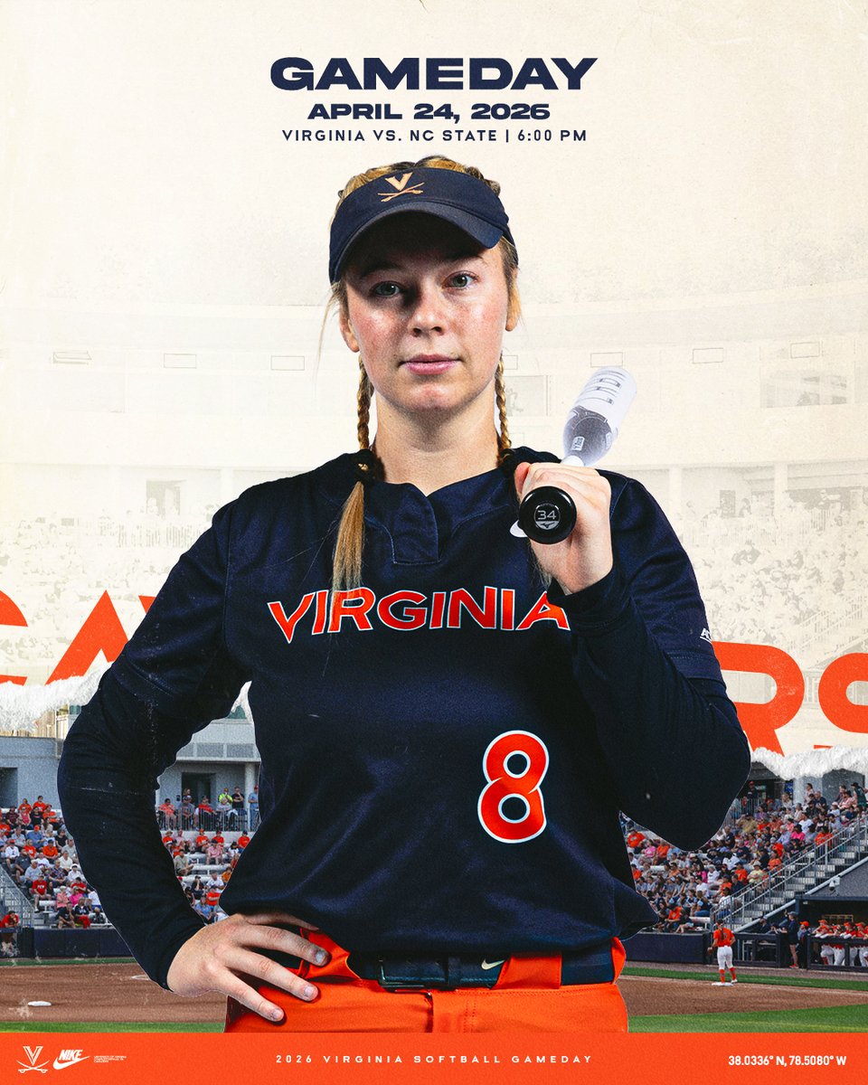 UVASoftball's tweet image. We're back at home Hoos!

Come get your 2026 UVA Softball trading card set!

🆚 NC State
🕕 6:00 p.m.
🎟️ Free Admission
📺 ACCNX

#GoHoos | #4for40 | #PeopleMakeThePlace