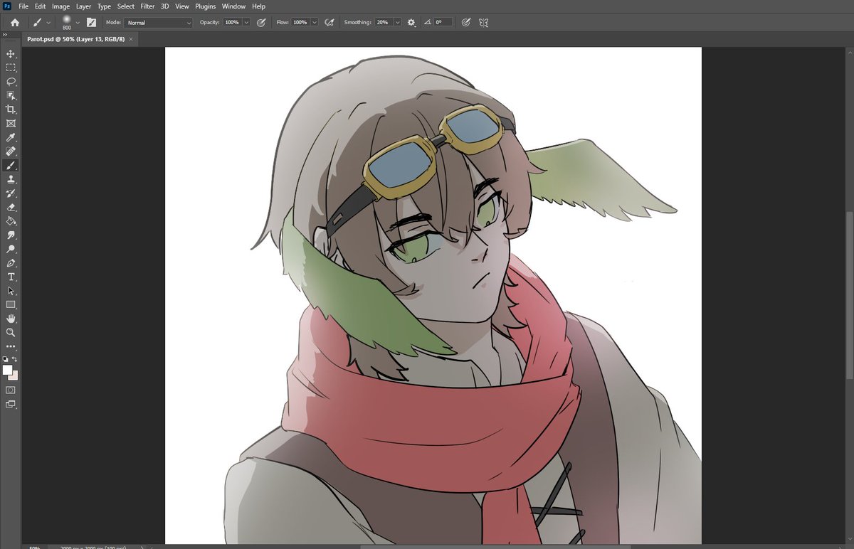 clandestine_exc's tweet photo. uu! parrot wip (might make my own character design for him)

#unstablesmp #parrotx2 https://t.co/PEjeEVmUnT
