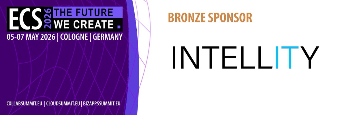 IntellityNet's tweet photo. Early May we’ll be at the European Collaboration Summit in Cologne. You’ll find us at booth 63 on May 6–7. We’re up for good conversations about M365, identity, security and real-world setups.
If you’re there, stop by and say hello.
#ECS2026 #Microsoft365 #IntellityOnTour https://t.co/QvUJX13qR9