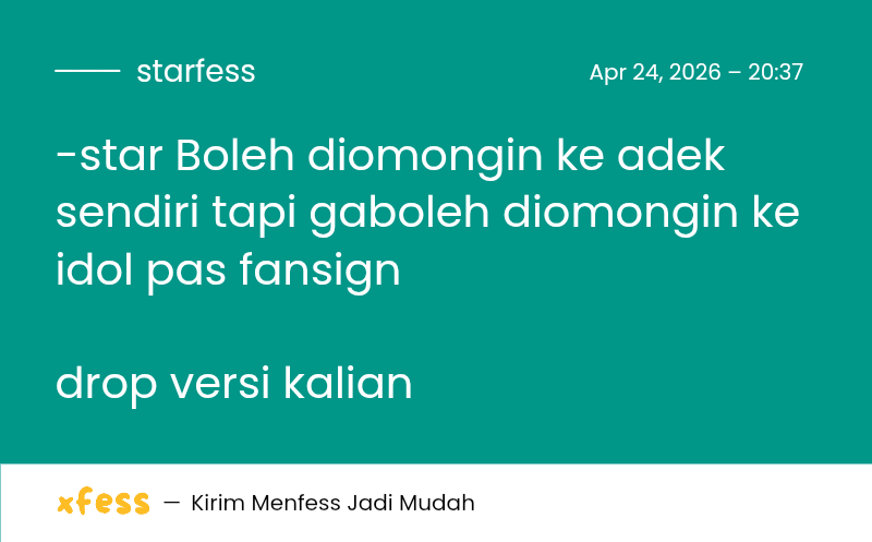 Starfess || CEK PINNED UNTUK KIRIM MENFESS tweet media