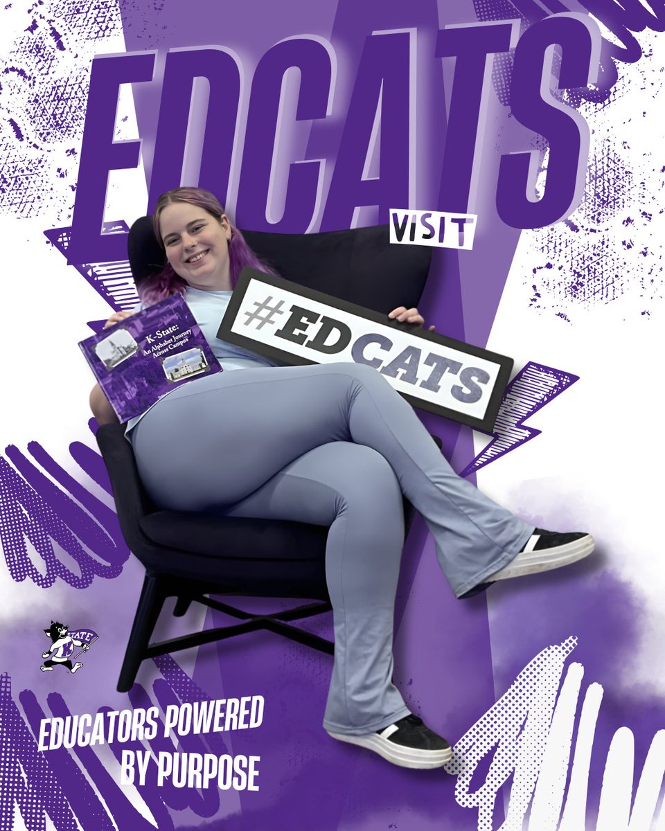 KSUCollegeofEd's tweet photo. Katelynn got a first look at where the EDCAT magic begins!✨ Today’s College of Education tour was all about turning passion into purpose—and maybe snapping a few pics along the way. #FutureEdCat #EDCATS https://t.co/EhJ9WNY9hN