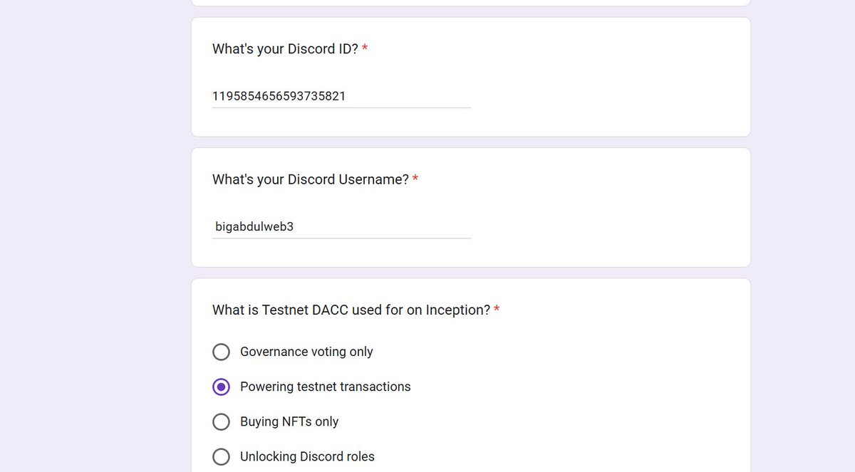 BigAbdulWeb3's tweet photo. Time sensitive alpha🪂

complete @dac_chain quiz to earn QE points

- ends in less than 2 hrs
- time: 5 minutes

- go to: https://t.co/eilnGJXlhH
- submit discord username and answer quiz

quiz answers 👇
- B
- B
- A
- C
- D
- A
- C

get to work, don't bookmark https://t.co/wLEqLtnBkq