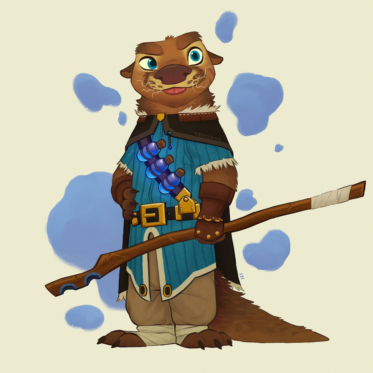 🦦 Otter commission 
#furry #commissions #characterdesign