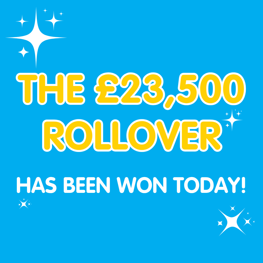 makeasmilelotto's tweet photo. THE £23,500 JACKPOT HAS BEEN WON TODAY!!!📢🤩

Lucky number 775835, who plays to support @blesma, will be starting the weekend £23,500 richer! 👏

Congratulations to this week’s other winners! 
18+ Gamble Aware T&amp;Cs apply https://t.co/ZpOPQNSMgE