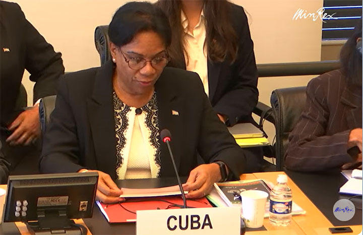 ACN_Cuba's tweet image. 🇨🇺✊🇺🇳|  #Cuba ante la @ONU_es sobre discriminación racial:

🗣️@InesMChapman ratifica el compromiso de nuestro país de enfrentar todas las formas de racismo.

📄 Informe 2018-2023 presentado en Ginebra.

Detalles 👉acn.cu/mundo/interven…

#CubaEstáFirme  #DDHH
