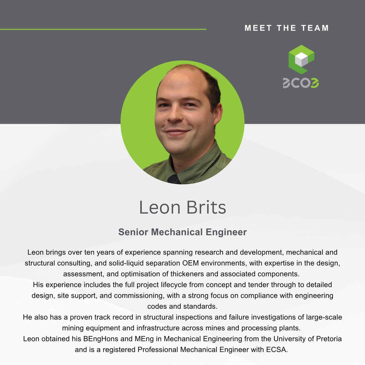 EcoElementum's tweet image. We’re proud to welcome three exceptional professionals to the Eco Elementum team, strengthening our expertise across tailings, water infrastructure, and mechanical engineering.

#WelcomeToTheTeam #EngineeringExcellence #EcoElementum