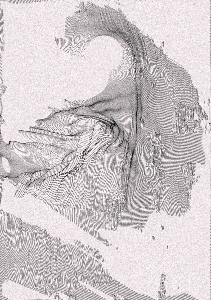 shojironakaoka's tweet image. ←PC generated image →physical pen drawing
#processing
#plottertwitter
#generative