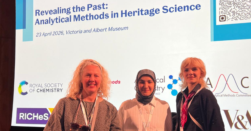 PathConnections's tweet photo. Attended “Revealing the Past: Analytical Methods in Heritage Science” at the @V_and_A yesterday- truly inspiring! Loved the powerful women leading the way. Big thanks to @RoySocChem &amp; all sponsors for making it happen. 
Full blog now live →https://t.co/wGWS4BGD93 https://t.co/xlshFNgJDf