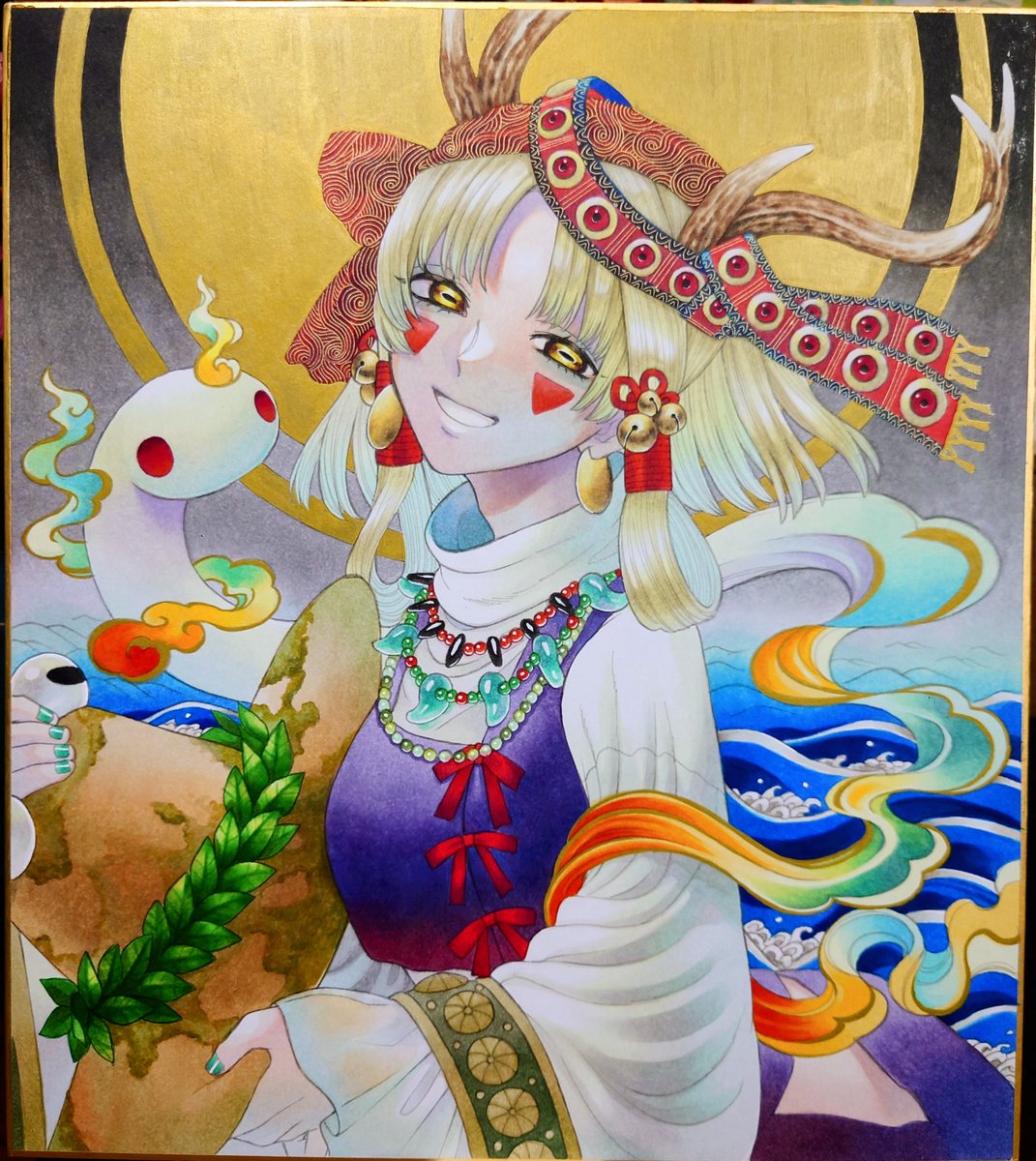 色紙完成！
例大祭持っていきます✨