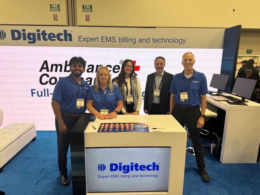 DigitechCom's tweet photo. Looking forward to another day of conversation and connecting with our friends and colleagues at FDIC 2026. 🔥

Stop by Booth #1141 to learn how Digitech's technology and expertise can help you recapture revenue. 🚑  🚁 

#FDIC2026 #EMS #EMSBilling #groundtransport #airambulance https://t.co/tbGVKDjZBt