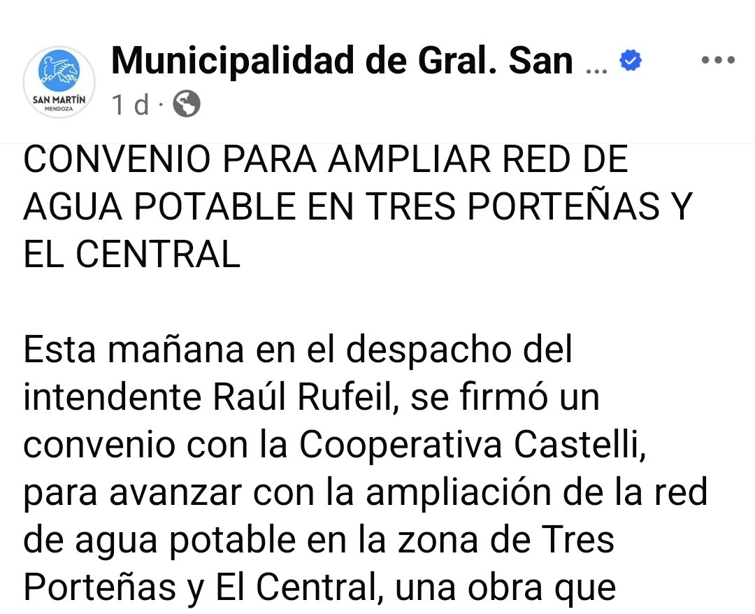 sm_aguero's tweet photo. Junto a las comisiones vecinales, venimos reclamando por las obras de agua potable de los distritos. Es necesario que el gob municipal cumpla con la palabra empeñada y las obras efectivamente se hagan. En San Martín aún hay muchas familias que no tienen este derecho fundamental. https://t.co/ckuZSjIKzP