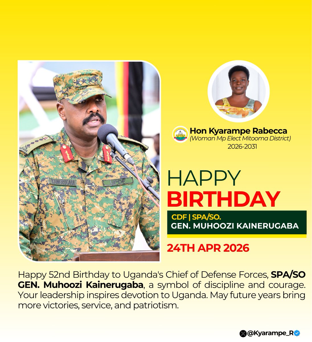 Hon. Kyarampe Rabecca tweet media