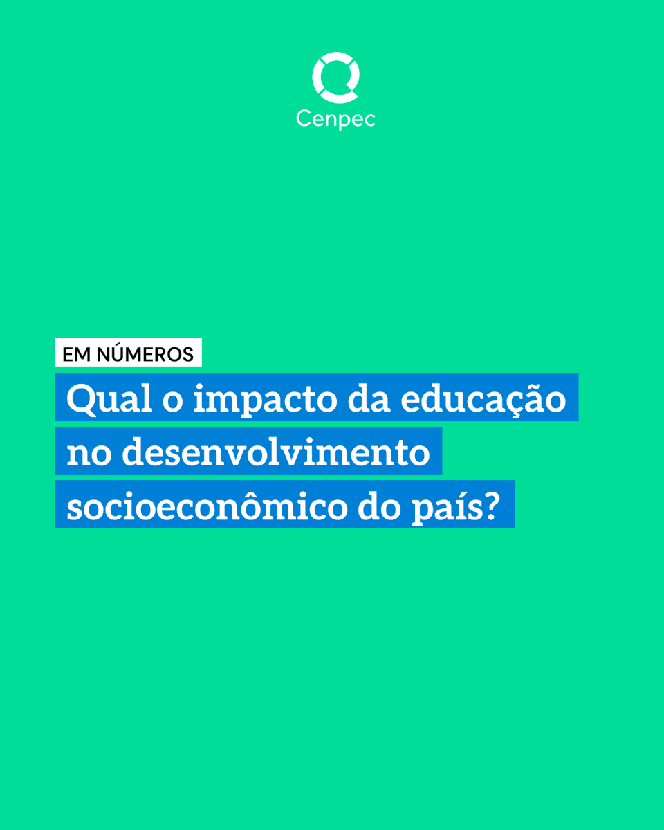 cenpec's tweet photo. A educação pública tem impacto direto para o desenvolvimento do país. O aumento da escolaridade ao longo das últimas décadas ajudou a ampliar oportunidades, reduzir a informalidade e elevar a renda de milhões de brasileiras e brasileiros. 📚 https://t.co/UsJiqsBM1b