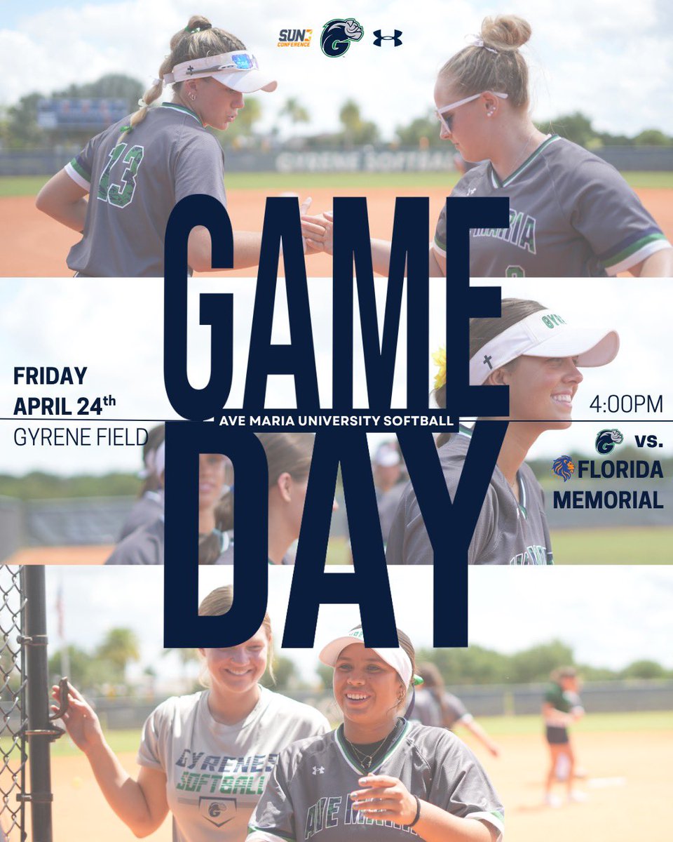 GyreneSoftball's tweet photo. GAME DAY ‼️ Gyrenes begin their final conference series against Florida Memorial University at 4:00pm today at HOME. https://t.co/I1NLfZhuol