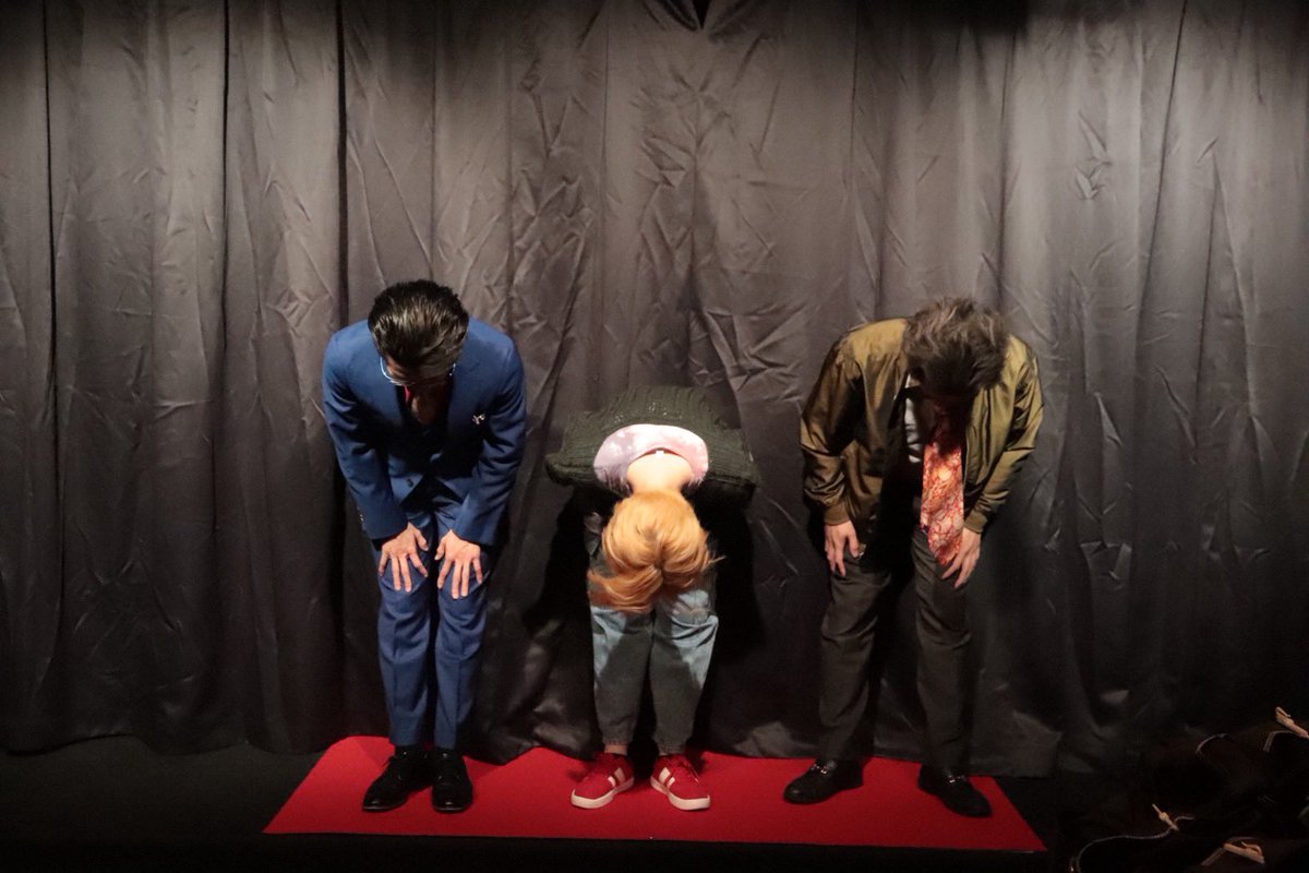 danwashitsu3's tweet photo. #悪談02 『贋作ですけど』
初日終えました🍷

ご来場くださいました皆様、誠にありがとうございました✨
ご感想はSNSまたはアンケートフォームにてお待ちしております‼️

明日は3ステージです💨💨

アンケートフォーム
https://t.co/14OeaNmd3I https://t.co/2bCL0ZreQW