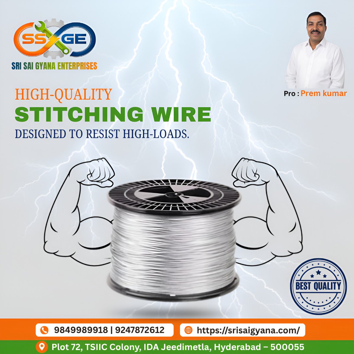 gyana_sai26896's tweet image. ⚡ Strong. Reliable. Built for Heavy Loads.
Upgrade to high-quality stitching wire from Sri Sai Gyana Enterprises.
📞 9849989918 | 🌐 srisaigyana.com
#StitchingWire #IndustrialStrength #HighQuality #WireSolutions #Manufacturing #HeavyDuty #Reliable #Engineering