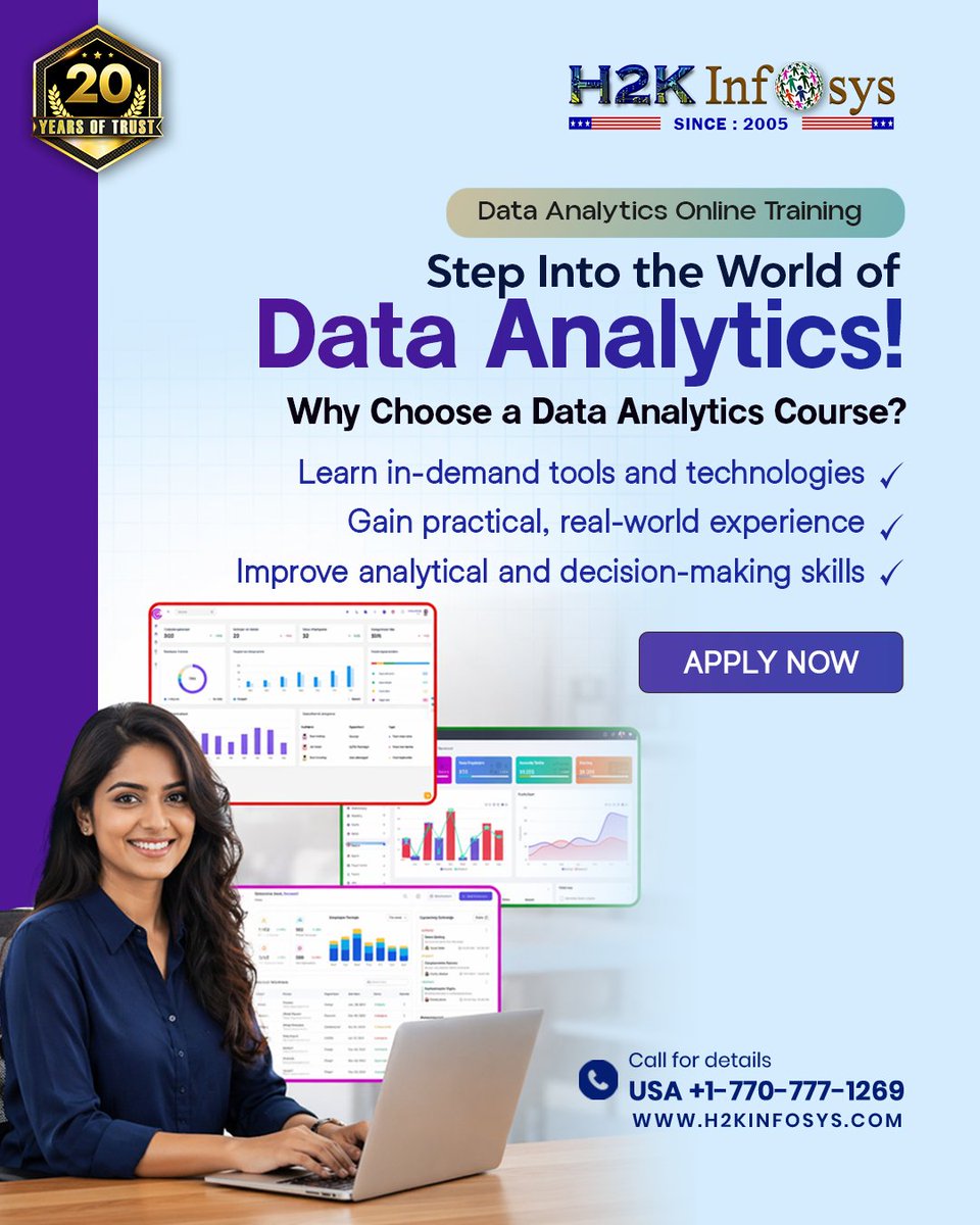 h2kinfosys's tweet photo. π Launch Your Data Analytics Career β Learn In-Demand Skills Today!
Enroll Now :https://t.co/6lTW3gsCNI
π +1 770-777-1269 | π§ training@h2kinfosys.com
πabout H2kinfosys In One Click: https://t.co/9KYRrxgVWZ
#DataAnalytics #LearnData #CareerGrowth #TechSkills #FutureReady https://t.co/Z9n4wgl9Kr