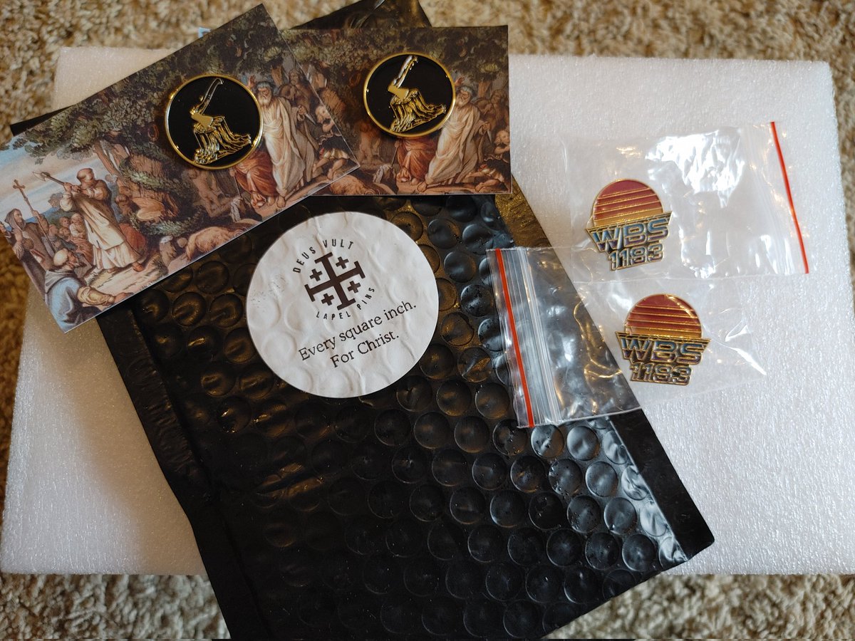 Poast came in
<a href="/TheAimAndAuthor/">Deus Vult Lapel Pins ⁜ 🌲 ☧ ⚔️ ☩</a>